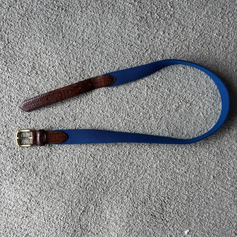 Orvis MiUSA Leather and Canvas belt